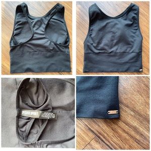 Pink Sport SEAMLESS SQUARE-NECK SPORTS CROP